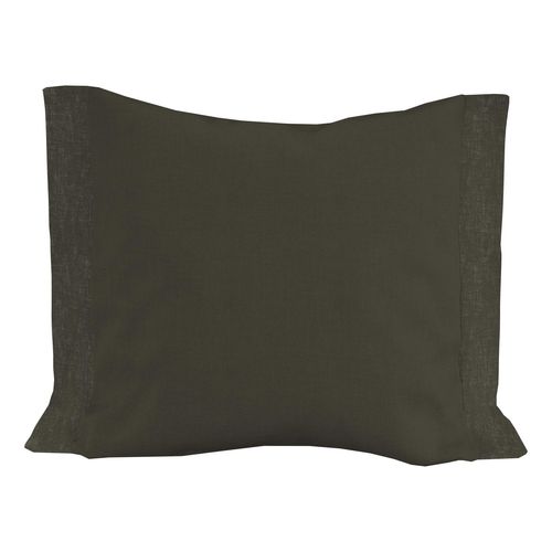 Coussin Décoratif Lin Coton 32x50 Cm Lino Camel, Par Soleil D'ocre