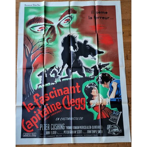 Le Fascinant Capitaine Clegg De Peter Graham Scott Avec Peter Cushing, Oliver Reed... - Affiche Originale De Film Format 120 X 160 Cm