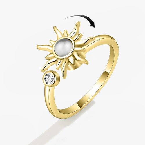 Smjel-Bague Fidget Spinner Pour Femme,Bijoux De Mariage,Anti-Souligné,Anlande,Plusieurs Clip,Fleur,?il,Papillon,Animal,Rotation