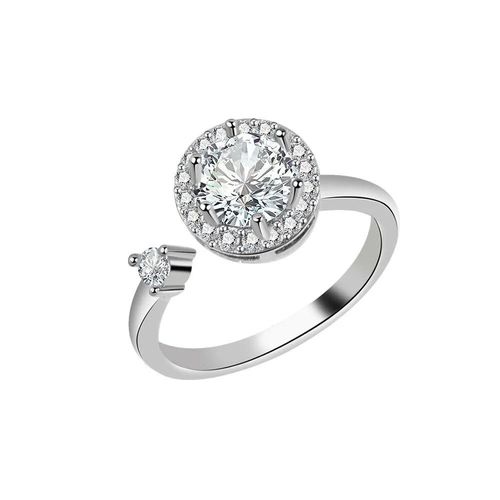 Smjel-Bague Fidget Spinner Pour Femme,Bijoux De Mariage,Anti-Souligné,Anlande,Plusieurs Clip,Fleur,?il,Papillon,Animal,Rotation