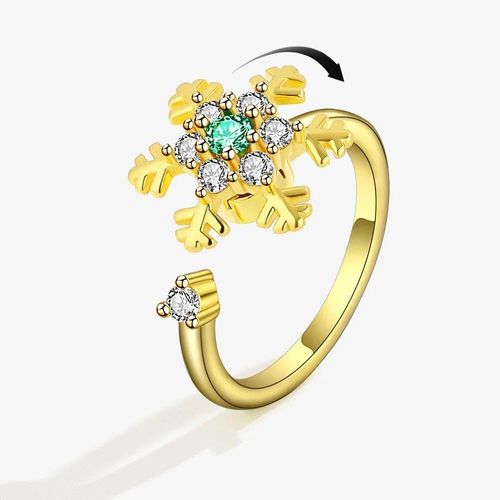 Smjel-Bague Fidget Spinner Pour Femme,Bijoux De Mariage,Anti-Souligné,Anlande,Plusieurs Clip,Fleur,?il,Papillon,Animal,Rotation