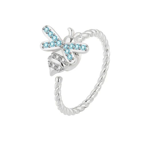 Smjel-Bague Fidget Spinner Pour Femme,Bijoux De Mariage,Anti-Souligné,Anlande,Plusieurs Clip,Fleur,?il,Papillon,Animal,Rotation