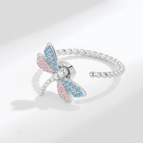 Smjel-Bague Fidget Spinner Pour Femme,Bijoux De Mariage,Anti-Souligné,Anlande,Plusieurs Clip,Fleur,?il,Papillon,Animal,Rotation