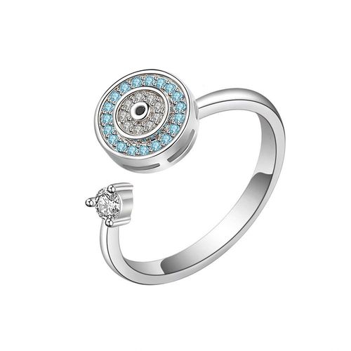 Smjel-Bague Fidget Spinner Pour Femme,Bijoux De Mariage,Anti-Souligné,Anlande,Plusieurs Clip,Fleur,?il,Papillon,Animal,Rotation