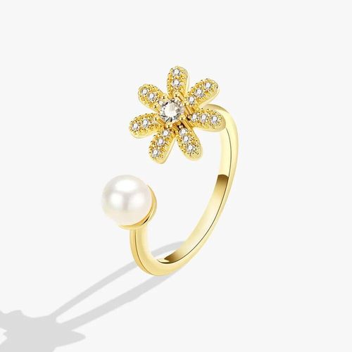 Smjel-Bague Fidget Spinner Pour Femme,Bijoux De Mariage,Anti-Souligné,Anlande,Plusieurs Clip,Fleur,?il,Papillon,Animal,Rotation