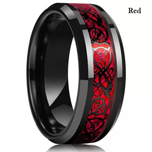 Bague En Carbure De Tungstène Pour Homme,Incrustation De Document En Argent,Fibre De Carbone Noire,Alliance Pour Ix,Bijoux À La Mode,Cadeau,Taille 6-13,8mm