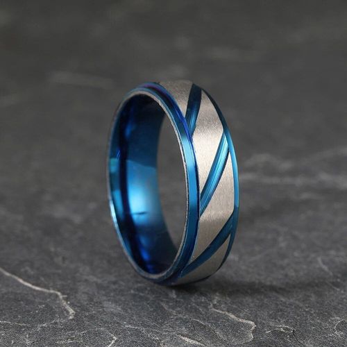 Bagues En Acier Inoxydable Pour Hommes Et Femmes,Motif De Vague,Bague De Couple,Bijoux De Mariage,Cadeaux De Fiançailles,Mode