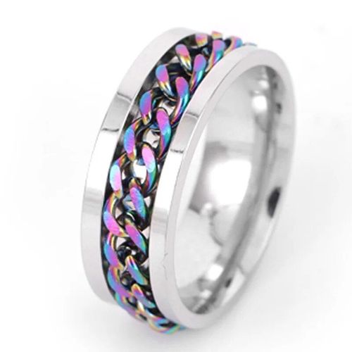 Bague Rotative En Acier Au Titane Gothique Classique Pour Hommes Et Femmes,Bague Spinner,Ouvre-Bouteille,Bijoux Fantaisie