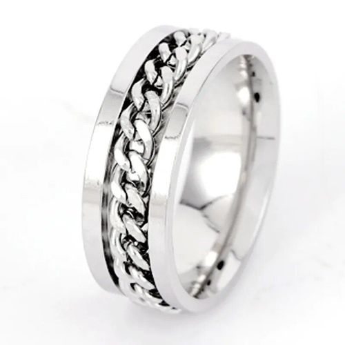 Bague Rotative En Acier Au Titane Gothique Classique Pour Hommes Et Femmes,Bague Spinner,Ouvre-Bouteille,Bijoux Fantaisie