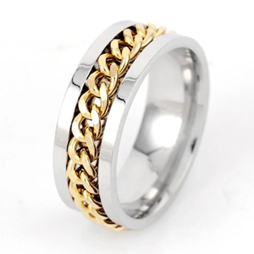 Bague Rotative En Acier Au Titane Gothique Classique Pour Hommes Et Femmes,Bague Spinner,Ouvre-Bouteille,Bijoux Fantaisie