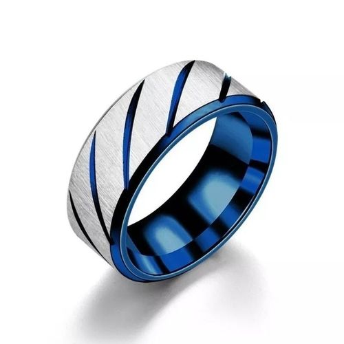 Bague En Sergé En Acier Inoxydable Pour Hommes Et Femmes,Anneau De Couple En Titane,Bijoux Simples,Cadeau De Vague