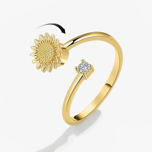 Smjel-Bague Fidget Spinner Pour Femme,Bijoux De Mariage,Anti-Souligné,Anlande,Plusieurs Clip,Fleur,?il,Papillon,Animal,Rotation