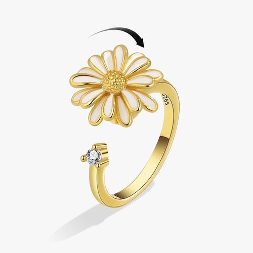 Smjel-Bague Fidget Spinner Pour Femme,Bijoux De Mariage,Anti-Souligné,Anlande,Plusieurs Clip,Fleur,?il,Papillon,Animal,Rotation