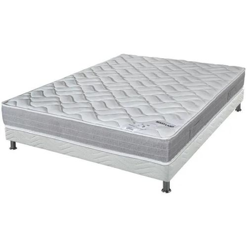 Matelas Maryland + Sommier Tapissier Omega - 140x190 - Mousse - Hauteur 20 Cm