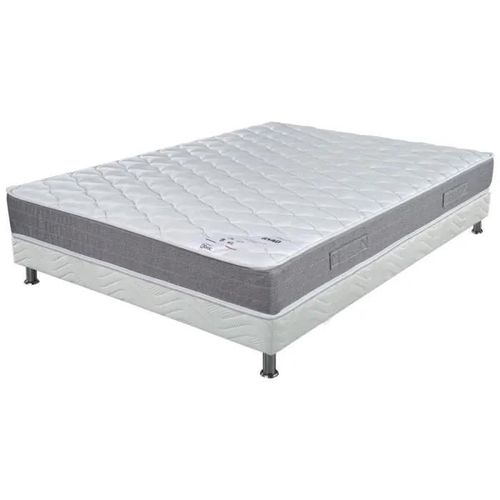 Matelas Ryad + Sommier Tapissier Omega - 140x190 - Ressorts - Hauteur 21 Cm