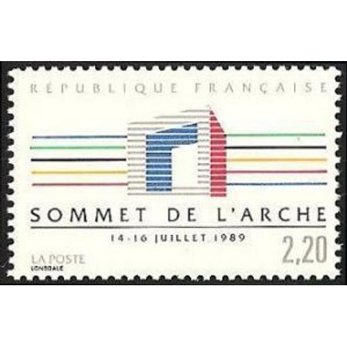 Timbre Non Oblitéré - Sommet Des Pays Industrialisés À L'arche De La Défense - N° 2600
