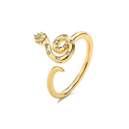 Hecheng-Bagues De Salle Cz Pour Femmes,Bague Réglable Ouverte,Cuivre Plaqué 18 Carats,Bijoux Vintage,Cadeaux De Bague D'li-Cool