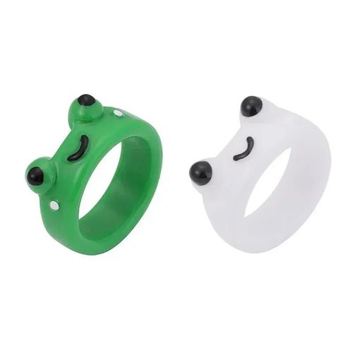 Bagues Grenouille Mignonnes Avec Boîte Pour Femmes Et Filles,Acrylique Coloré,Accessoires De Bijoux Animaux,Cadeaux De Couple,Expédition 03chia