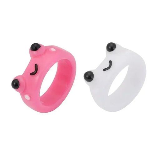 Bagues Grenouille Mignonnes Avec Boîte Pour Femmes Et Filles,Acrylique Coloré,Accessoires De Bijoux Animaux,Cadeaux De Couple,Expédition 03chia
