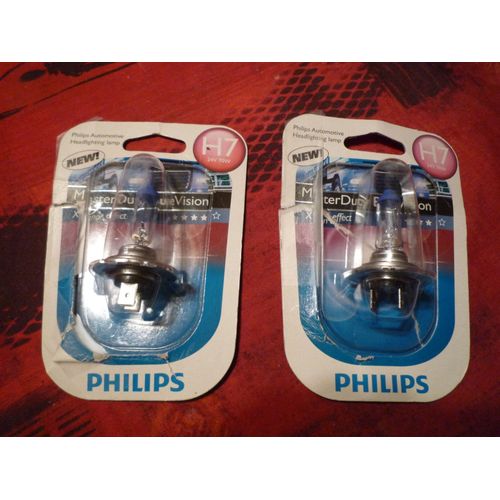 2 Ampoules H7 24v 70w Master Duty Blue Vision Philips Pour Poids Lourds