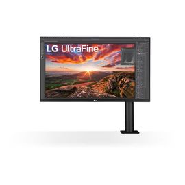 LG UltraFine Ergo 32UN880P-B - UN880P Series - écran LED - 32" - 3840 x 2160 4K @ 60 Hz - IPS - 350 cd/m² - HDR10 - 5 ms - 2xHDMI, DisplayPort, USB-C - haut-parleurs