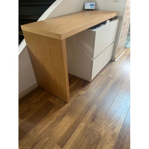 Ilot De Cuisine Modulable Et 2 Chaises De Bar De La Marque Miliboo