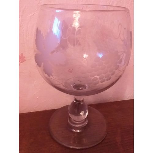 vase verre gravé