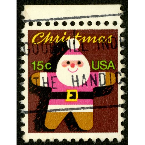 Timbre Oblitéré Usa, Christmas, 15 C