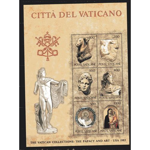 Vatican 1983 Collection D'art Du Vatican Aux Etats Unis Bloc Neuf**