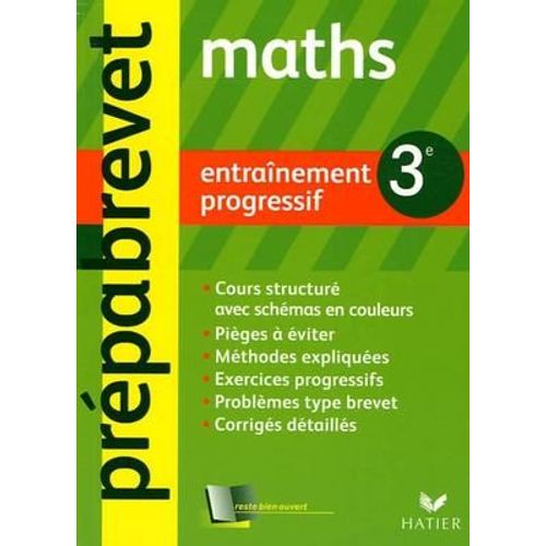 Prépabrevet Cours & Entrainement Maths 3e