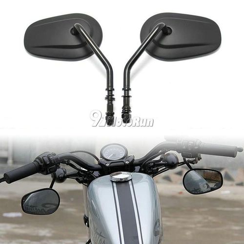 Rétroviseurs En Forme De Larme De Moto Noirs,Rétroviseurs Pour Harley Davidson Cruiser Chopper Btxl883 Street Bob Fatboy Touring Bobber