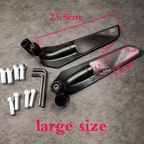 Rétroviseur Rotatif Universel Pour Moto,Aile De Vent Fixe,Ktm Duke 125,200,390,690,990,1190,1290,1050,790, - Type Large Size