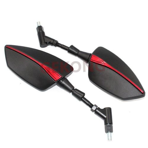 Rétroviseurs Latéraux De Moto,Rétroviseurs Pour Piaggio Mp3 250 300 500 Hpe - Type No Logo Red