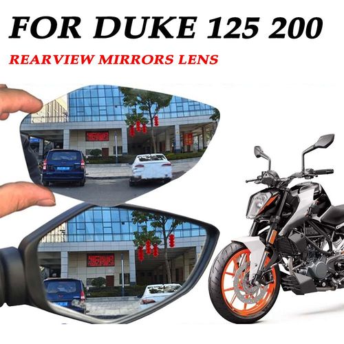 Rétroviseurs Convexes Pour Ktm Duke 125 200 Duke 200 Duke Duell125,Accessoires Moto,Augmentation De La Vision De La Vue,Lentille