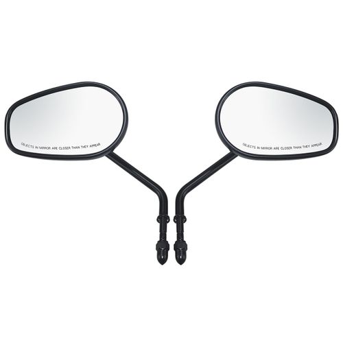 Rétroviseurs Latéraux 8mm Pour Motos Pour Harley Honda Davidson Road King Street Glide Fat Boy Sportster Iron 883 Softail Accessoires Moto 84-24 - Type Black