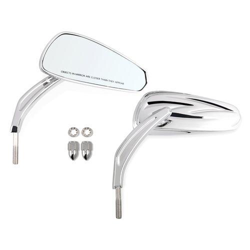 Rétroviseurs Latéraux Pour Moto,Guidon 8mm,Accessoires Pour Harley,Honda Yamaha Bsa,Davidson,Sportster Iron 883,Street Glide,Fat Boy,Dyna Low Rider,Heritage Fxst Flhx Flhr Flhxse 1984 - Type Chrome