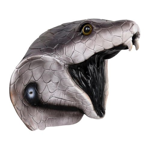 Cobra Masque Nouveauté Halloween Décoration Costume Partie Latex Animal Cobra Tête Masque Serpent-Am