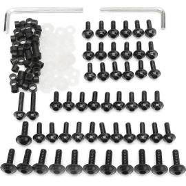 Kit De Clips De Vis De Boulons De Carénage De Moto Pour Yamaha Yzf R6 1999 2000 2001 2002 - Noir