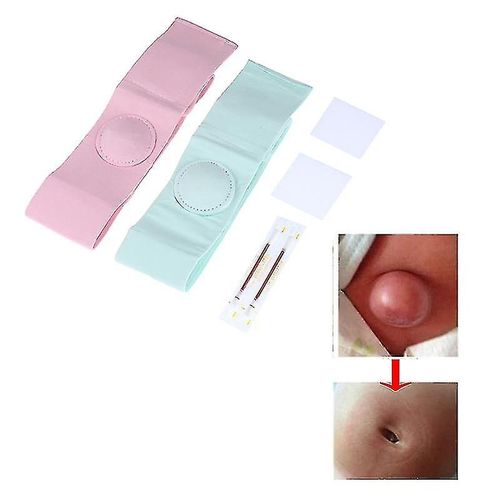 2pcs Hernie Ombilicale Erapy Ceinture Respirant Élastique Coton Sangle Pour Enfants