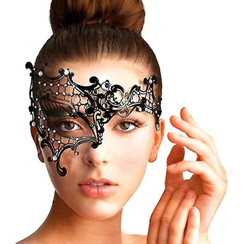 Masque De Mascarade Pour Femmes Demi-Masque Facial Princesse Style Vénitien Masques En Métal