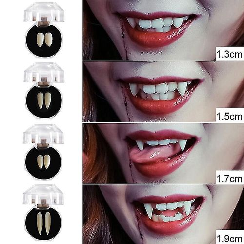4 Paire Diy Halloween Costume Accessoires Masquerade Party Prothèses Dentaires Vampire Dents Crocs Hfmqv