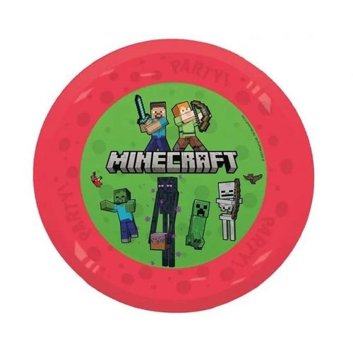 Assiette Plate Minecraft En Mélamine Micro Ondable