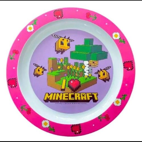 Assiette Plate Minecraft En Mélamine Micro Ondable