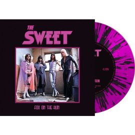 Sweet - Fox On The Run - Pink/Black Splatter [7-Inch Single] Black, Colored Vinyl, Pink