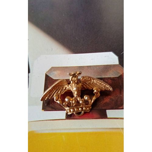 Broche Aigle Avec Couronne Dans Ses Griffes