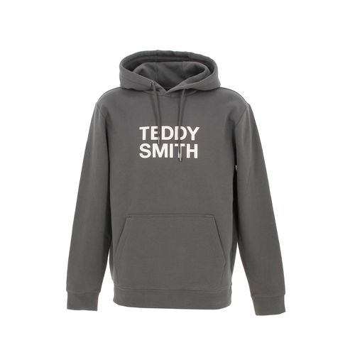 Sweat Capuche Hooded Teddy Smith Siclass Hoody Gris Anthracite Foncé