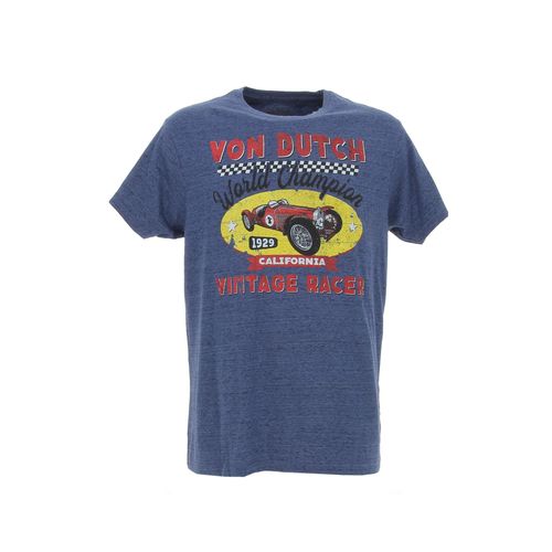 Tee Shirt Manches Courtes Von Dutch Tshirt Von Dutch Homme Co Bleu Marine