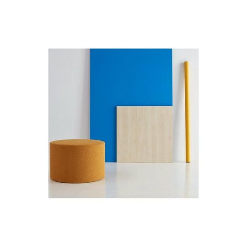 Innovation Living Pouf Design Pauke Pouf Ø62 Tissu 536 Bouclé Ocre