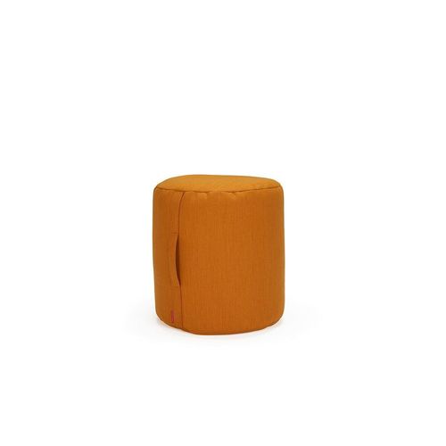 Pouf Design Butt Fauteuil Sac Ø45-50 Tissu Elégance Curry Brûlé