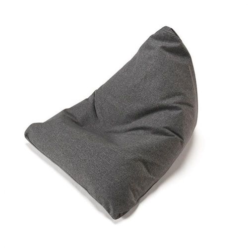 Pouf Design Soft Peak Tissu Twist Charbon